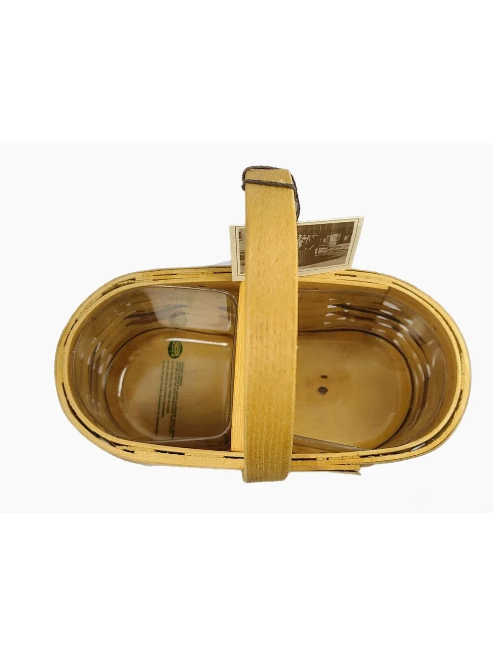 Peterboro Basket Co. Handcrafted Wooden Basket with Handle